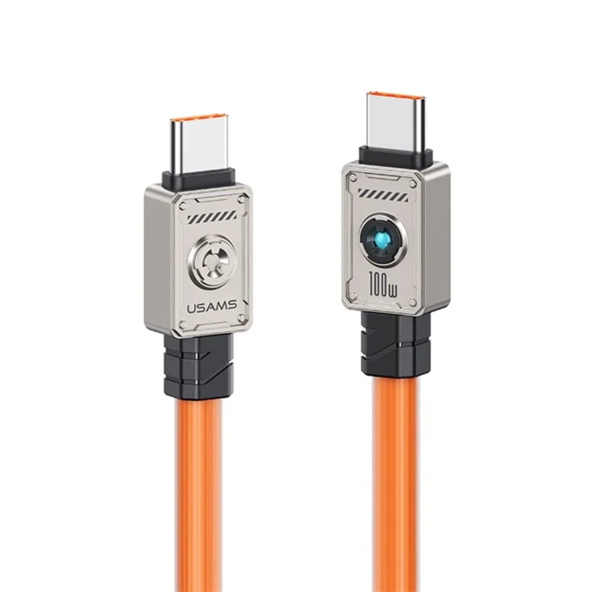 Кабель Usams US-SJ684 Type-C toType-C 100W 1.2m Orange (SJ684USB04)