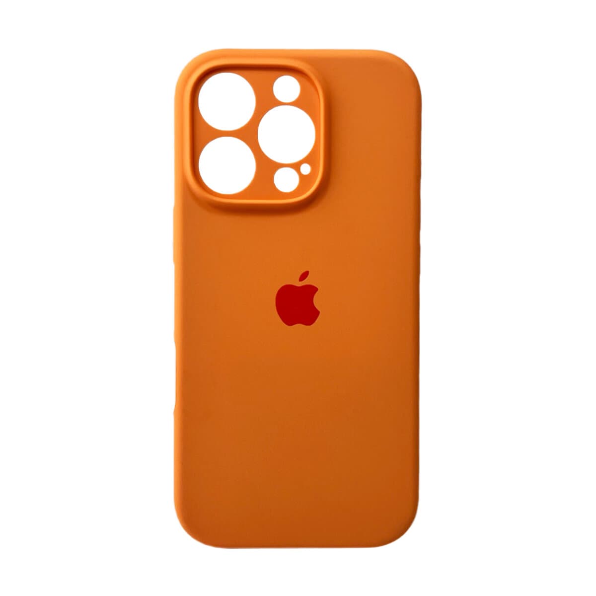 Защитный чехол-накладка Silicone Full Case AA Camera Protect для Apple iPhone 16 Pro Max Papaya (FullAAi16PM-34)