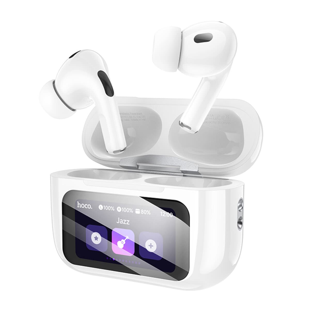 Беспроводные наушники HOCO EW72 Lite Soar true wireless touch screen BT5.4 headset 350mAh White
