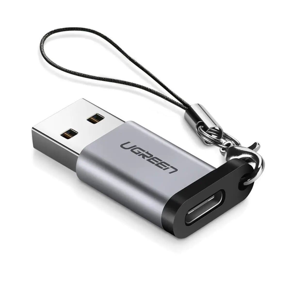 Адаптер перехідник UGREEN US276 USB to Type-C Adapter Grey (UGR-50533)