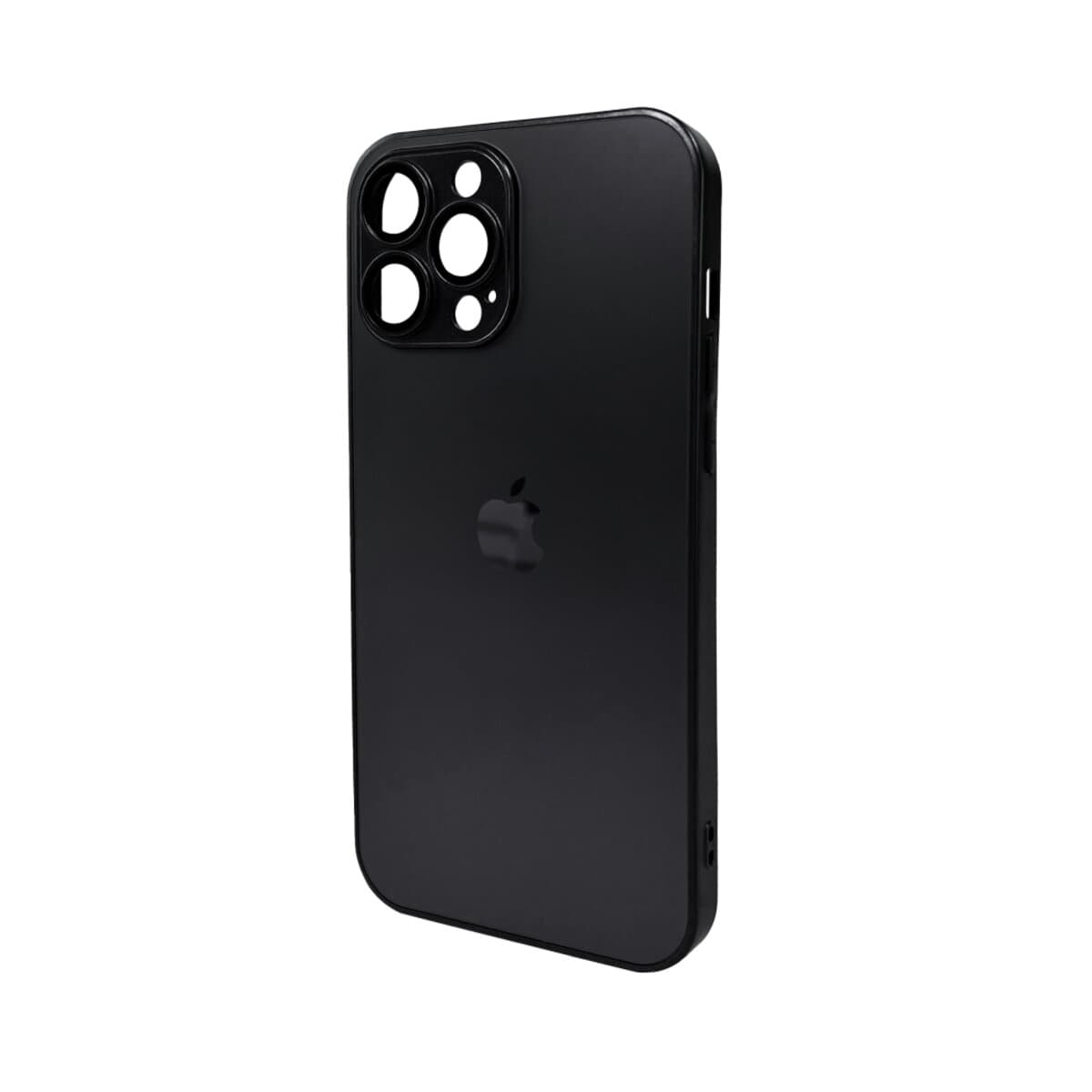 Захисний чохол-накладка AG Glass Matt Frame Color Logo для Apple iPhone 13 Pro Max Graphite Black (AGMattFrameiP13PMBlack)