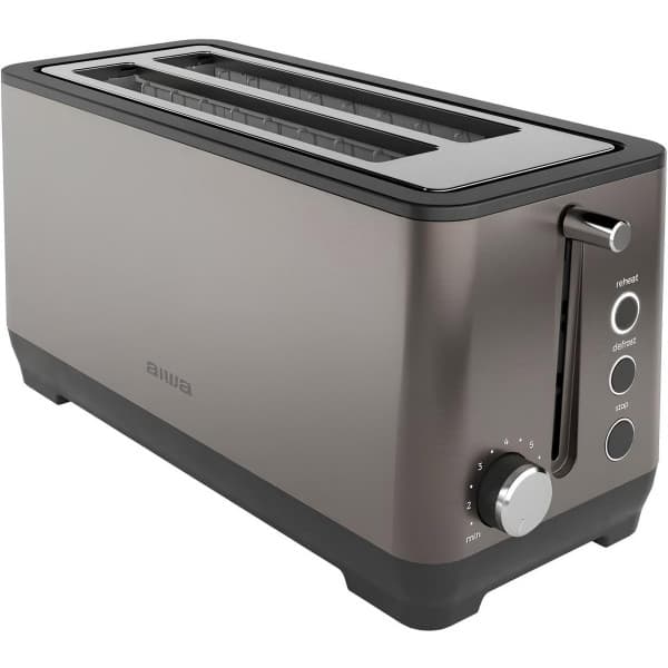 Тостер AIWA KOFOTATSU ABT-1600 1600W 2 відділення хутро. управління розморожування підігрів булочок Brown (ABT1600)