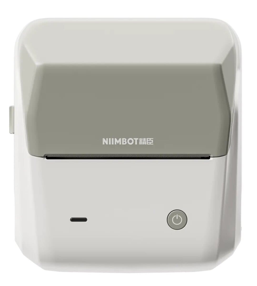 Портативний термопринтер для друку наклейок стікерів NIIMBOT B31 1500mAh 203dpi Grey (1AE18201604)
