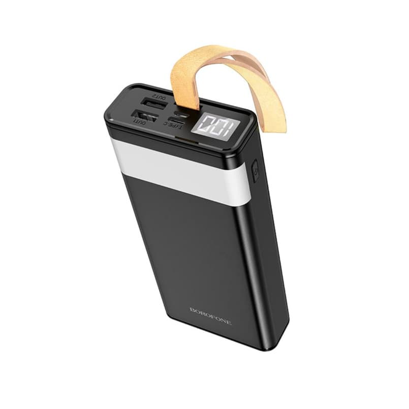 Powerbank павербанк УМБ BOROFONE BJ18 Coolmy digital display 20000mAh Li-pol 2xUSB 1xType-C Black (BJ18B)