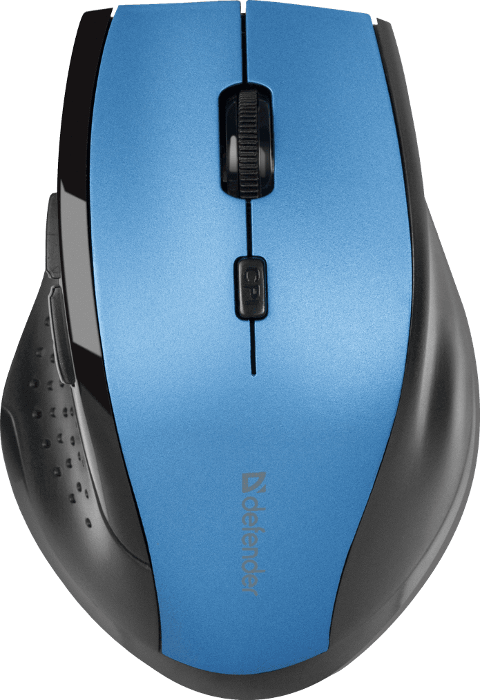 Игровая беспроводная мышка Defender Accura MM-365 6 кн 1600 dpi USB Blue (52366)