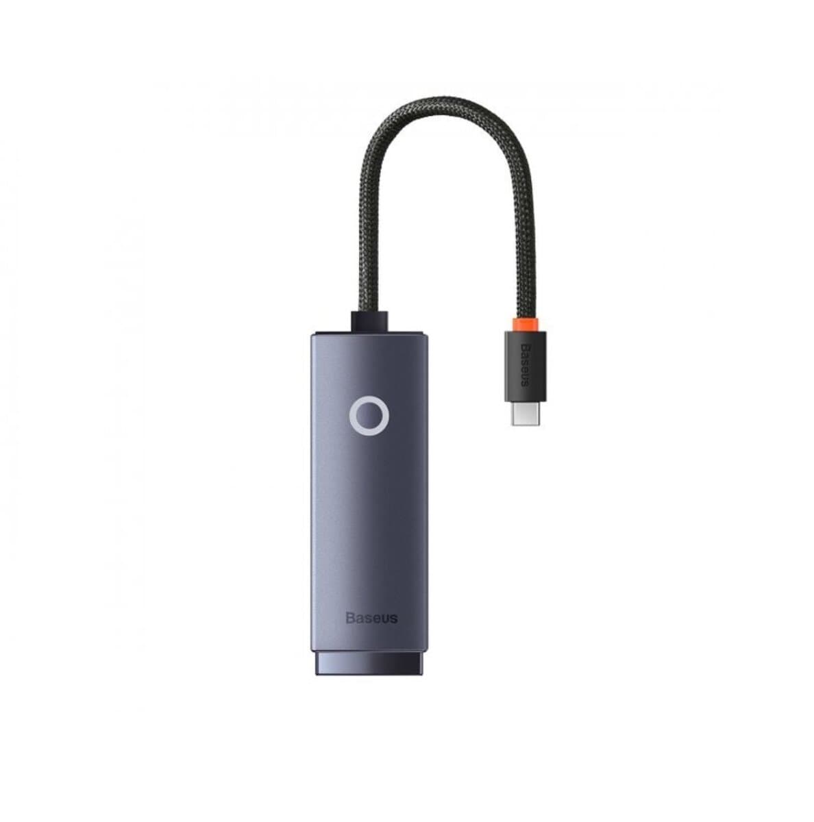 USB-хаб Baseus Lite Series Ethernet Adapter Type-C to RJ45 LAN Port (100Mbps) Black (WKQX000201)
