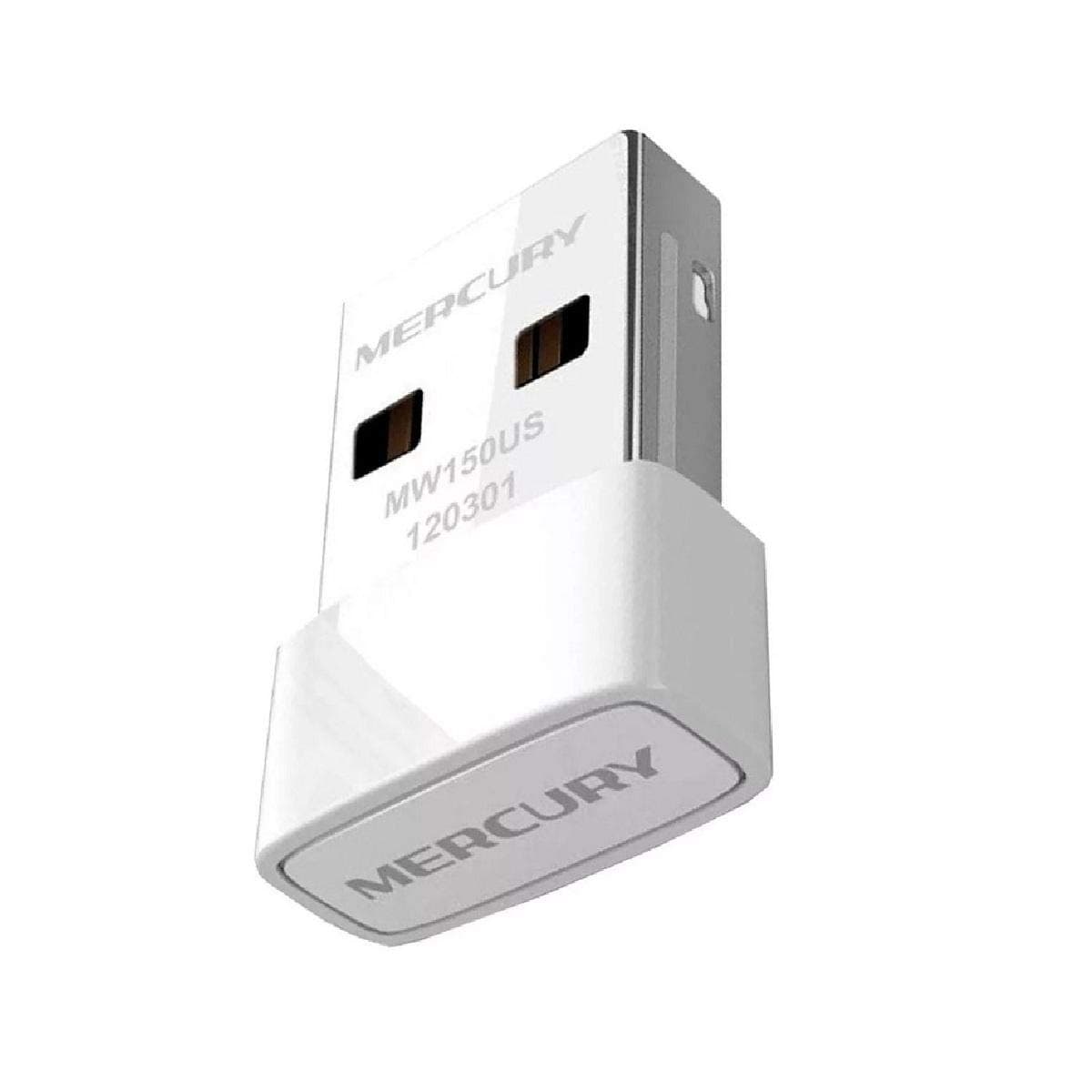 Wi-Fi адаптер Mercusys MW150US N150 USB2.0 nano White (MW150US)