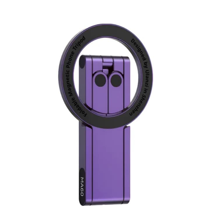 Настільний тримач підставка для телефону Ulanzi Vijim Ulanzi MA60 Foldable Magnetic Phone Tripod Purple (S037)