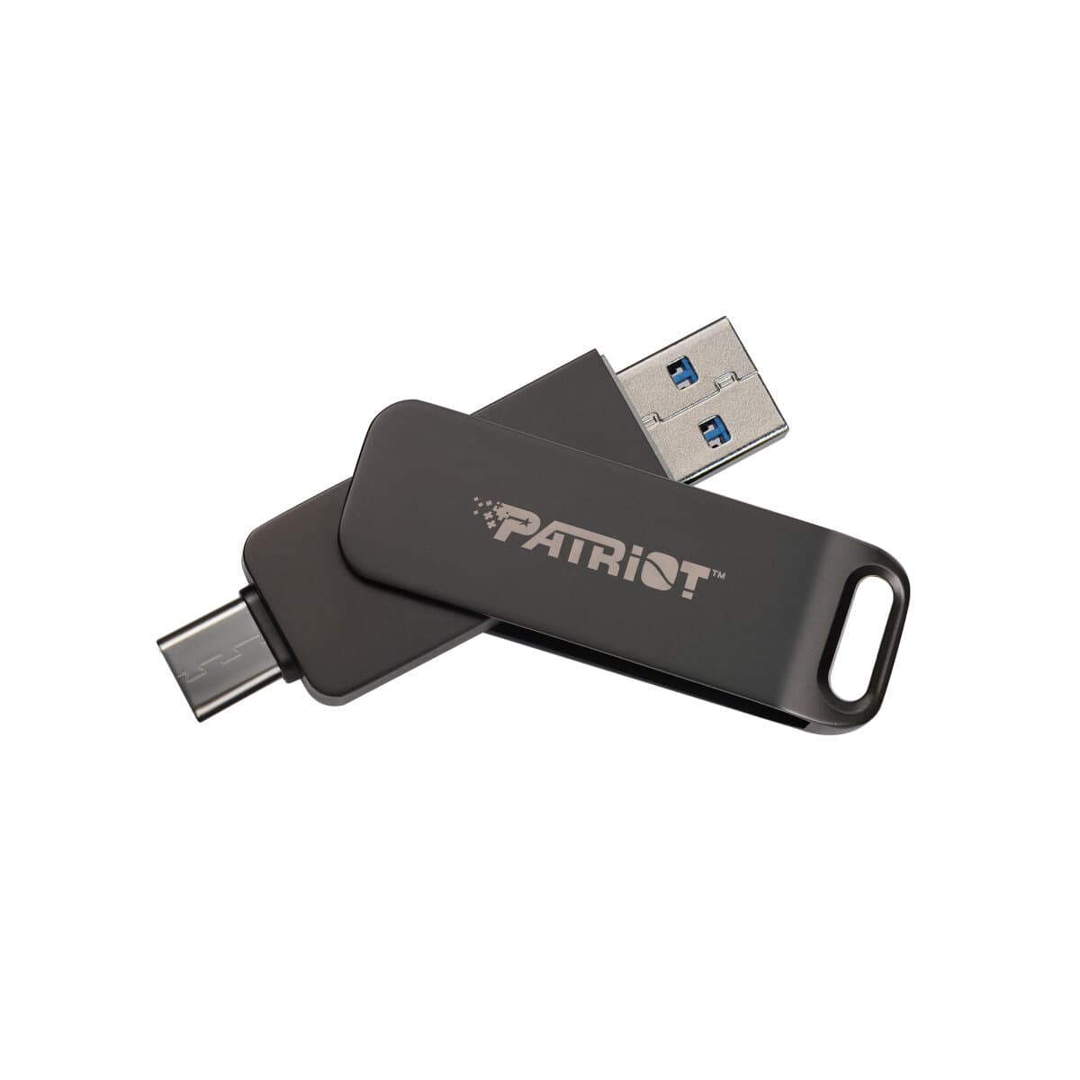 Флеш память флешка Flash Patriot Rage R550 1TB USB 3.2 Gen 1 Rage R550 1TB USB+Type-C Black (PE1TR550DSAD)