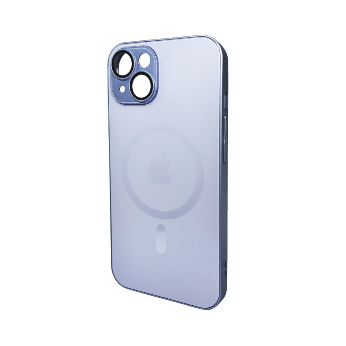 Захисний чохол-накладка AG Glass Matt Frame MagSafe Logo для Apple iPhone 14 Sierra Blue (AGMattFrameMGiP14SierraBlue)