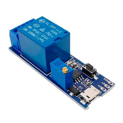 1-канальный модуль реле с задержкой времени 5-30В MicroUSB для Arduino (676993)