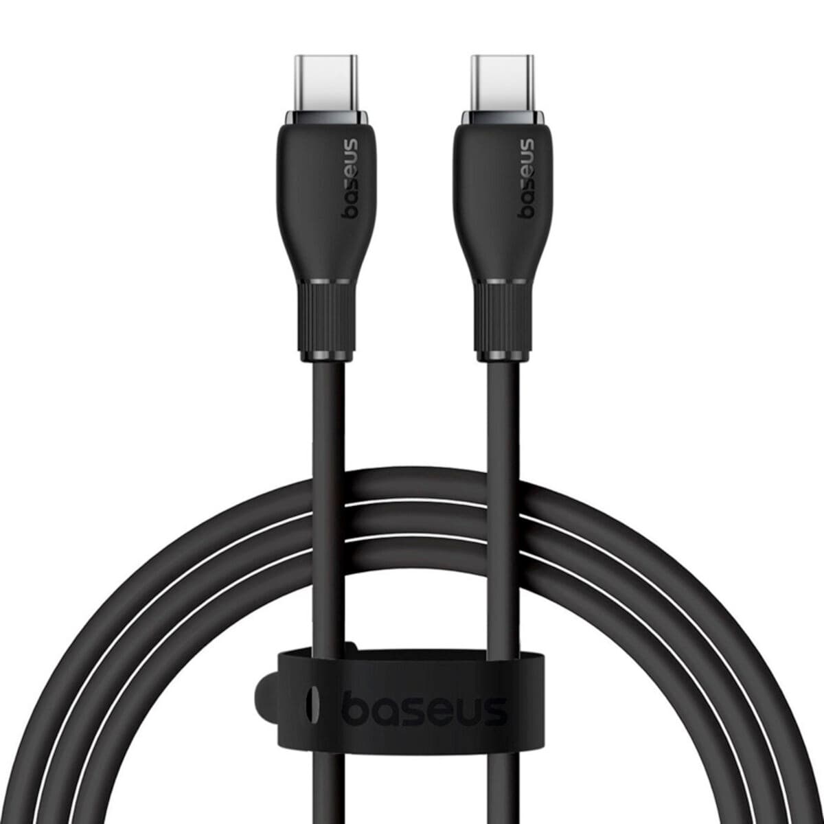 Кабель Baseus Pudding Series Fast Charging Cable Type-C to Type-C 100W 1.2m Black (P10355702111-00)