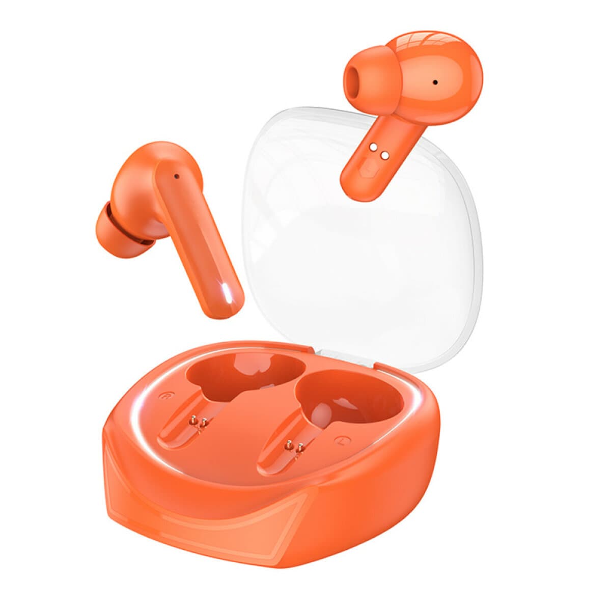 Беспроводные наушники BOROFONE BW37 Amused true wireless ENC noise reduction BT5.3 headset 320mAh Orange (BW37O)