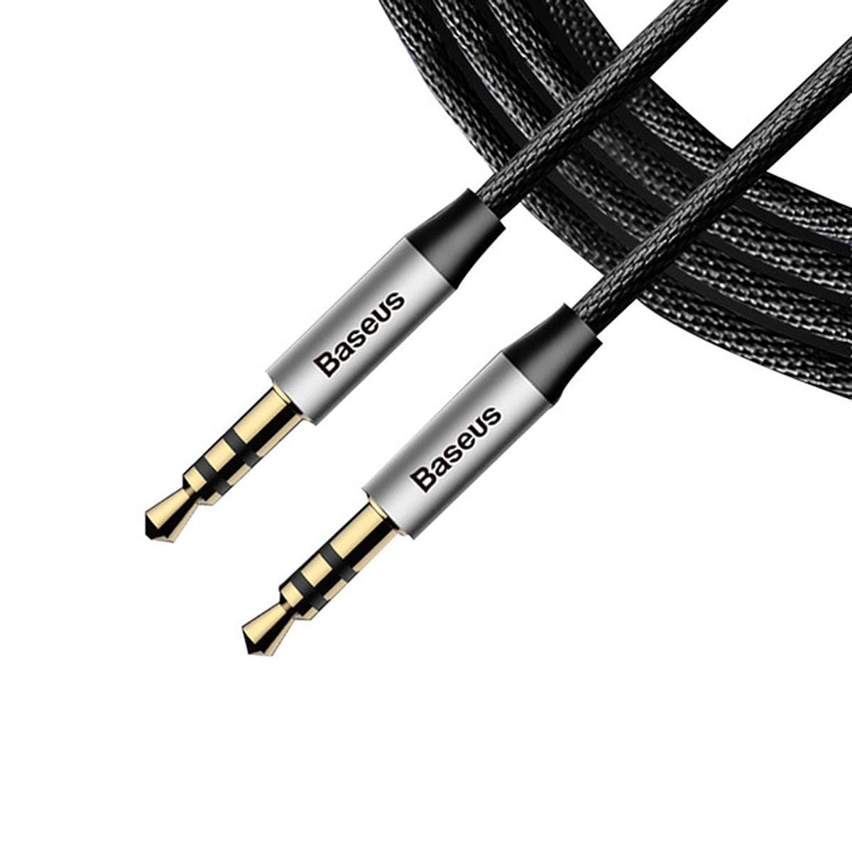 Кабель Baseus Yiven M30 CAM30-BS1 AUX Audio TRS MM 1.0м Silver-Black