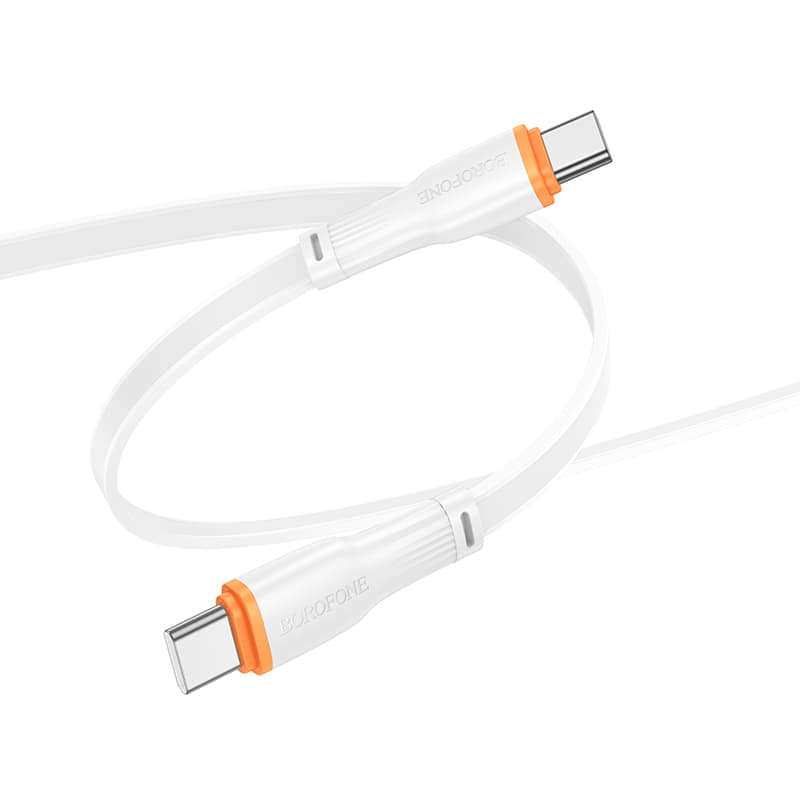 Кабель BOROFONE BX118 Esplendido 60W 3A 1m charging data cable Type-C to Type-C White