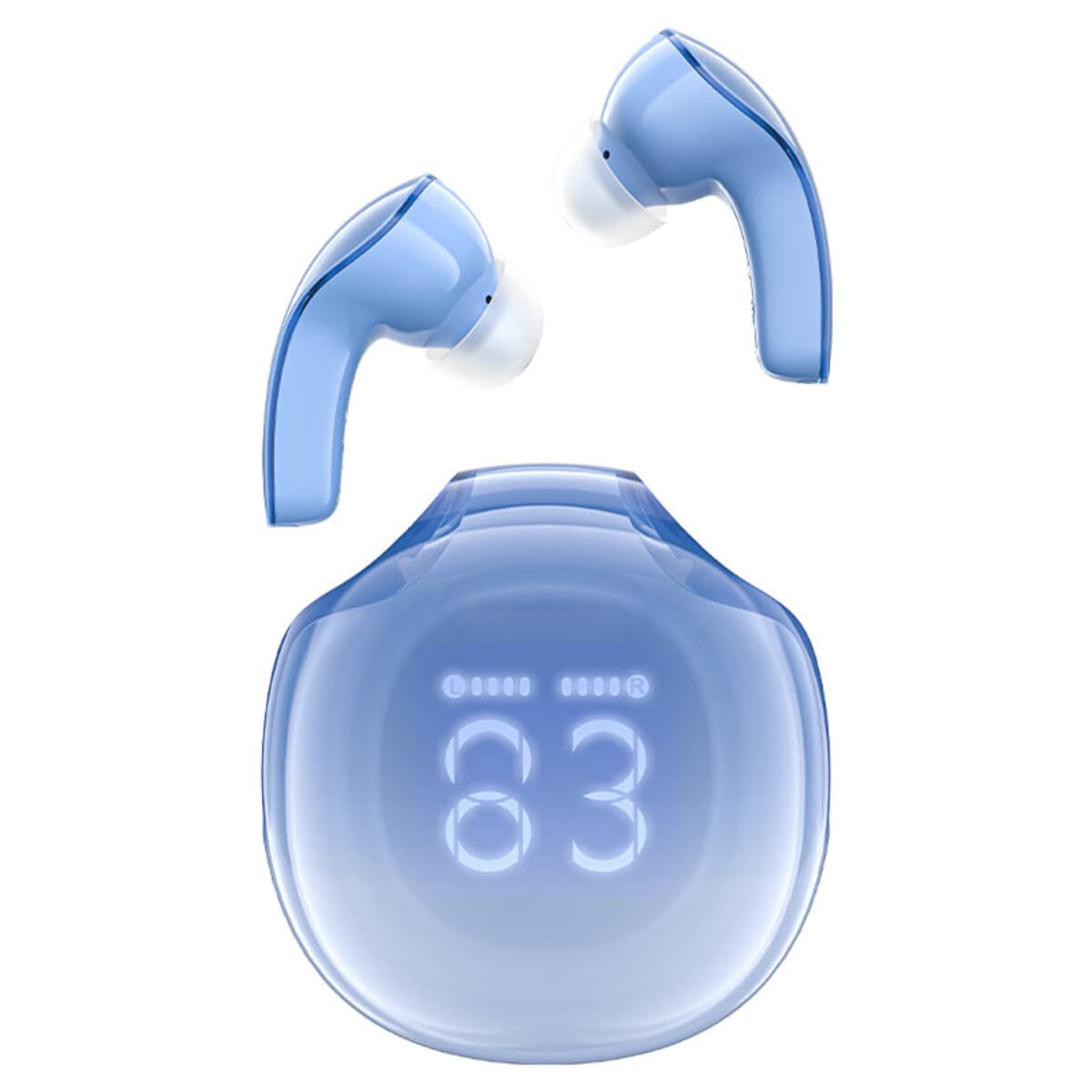 Бездротові навушники ACEFAST T9 Crystal Air color BT5.3 earbuds 480mAh IPX4 Glacier Blue