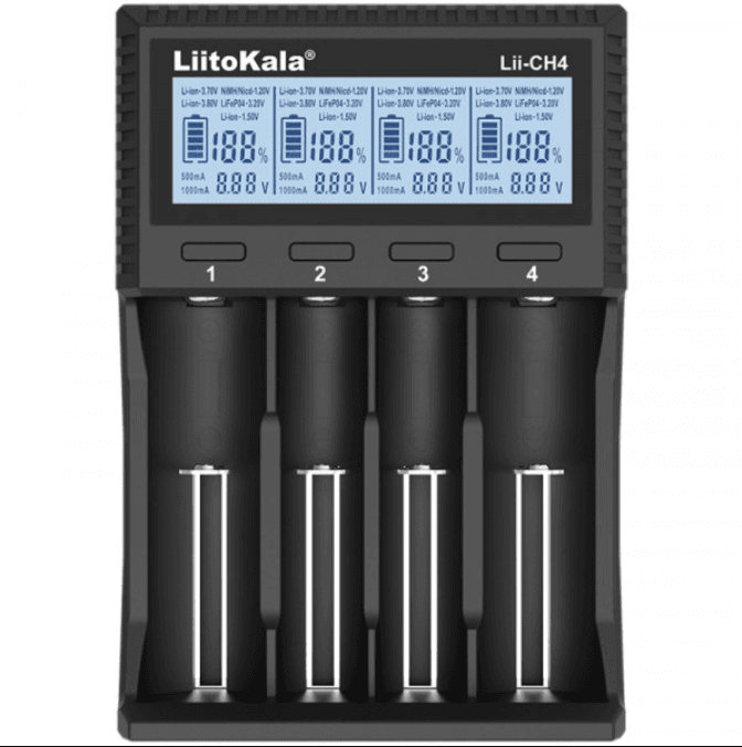 Зарядний пристрій для акумуляторів LiitoKala Lii-CH4 USB Black (LiitoKala Lii-CH4)