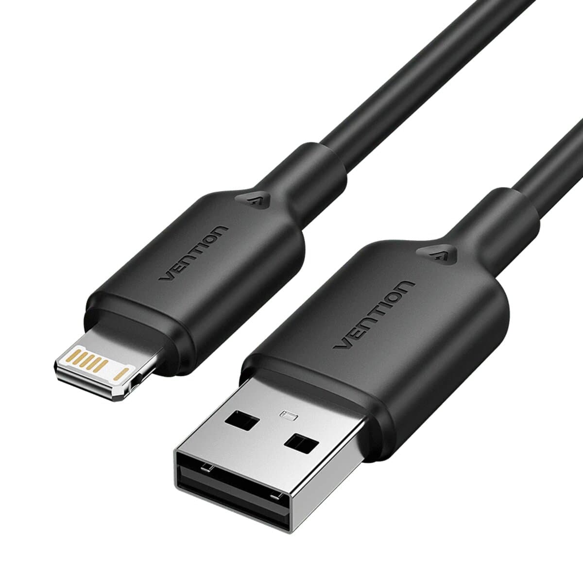 Кабель Vention USB to Lightning 2.4A Cable 2m PVC Type Black (LAMBH)