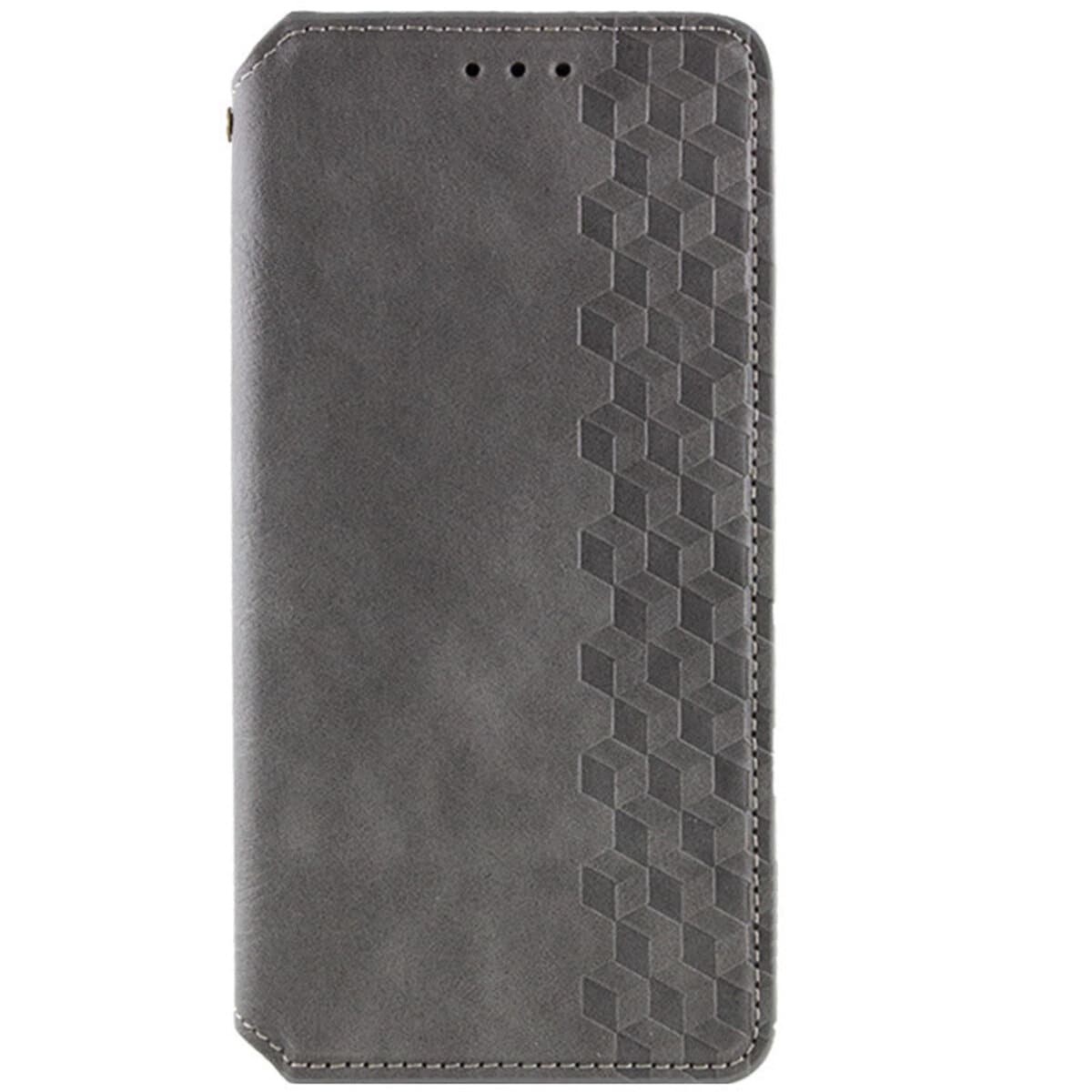 Защитный чехол-книжка Rubic Leather для Xiaomi Redmi 13C 4G/POCO С65 Grey (RUBICXi13CGrey)