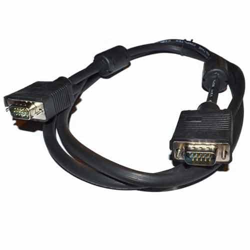 Кабель VGA M до VGA M 1,5 м з феритами Black (B00631)