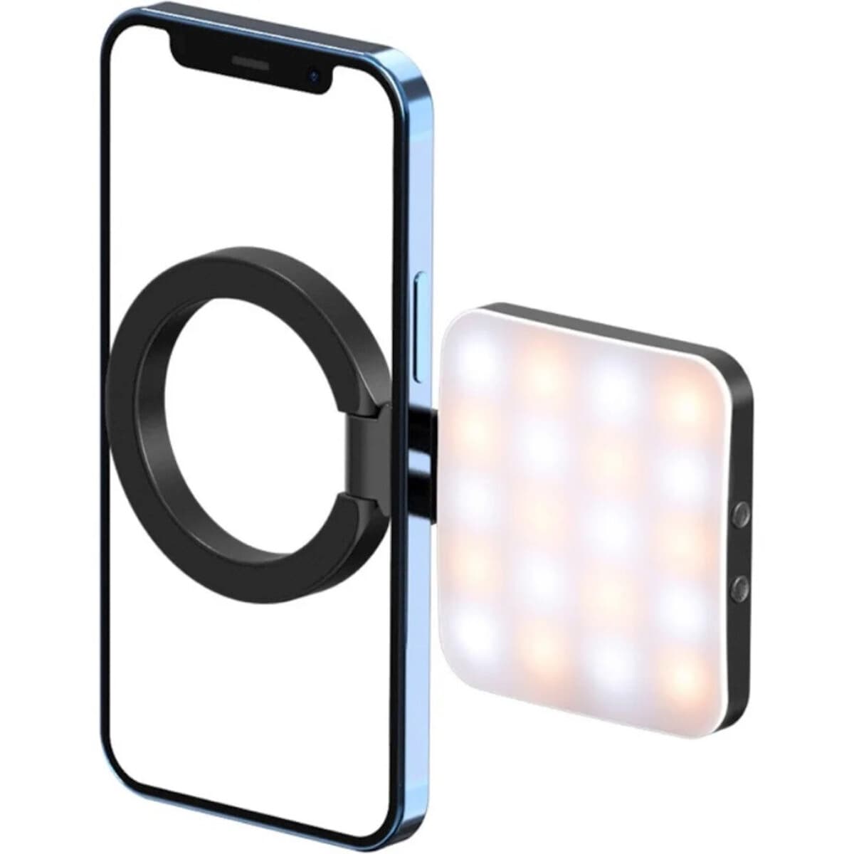 Бездротове постійне світло на телефон Ulanzi Vijim LT010 Smartphone Magsafe Selfie Flip Light 300mAh Black (UV-3021)
