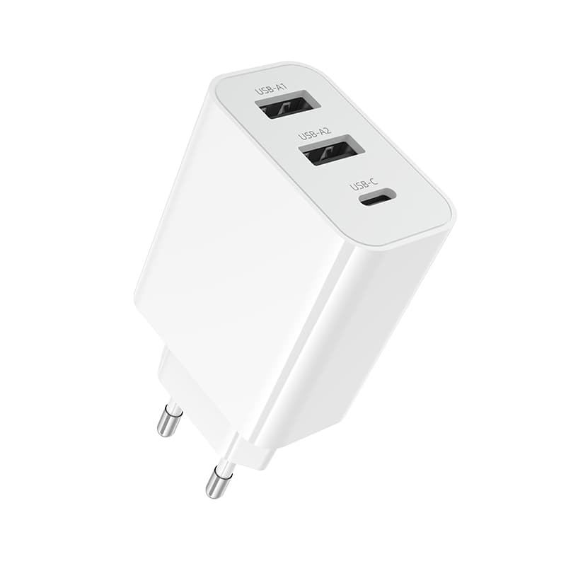 Зарядное устройство BOROFONE BA105A Stellar three-port charger 3A White
