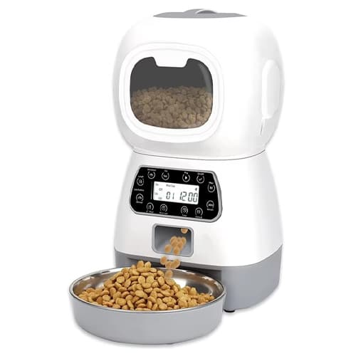 Розумна автоматична годівниця для котів собак Elf Pet Feeder 3.5л White (828477)