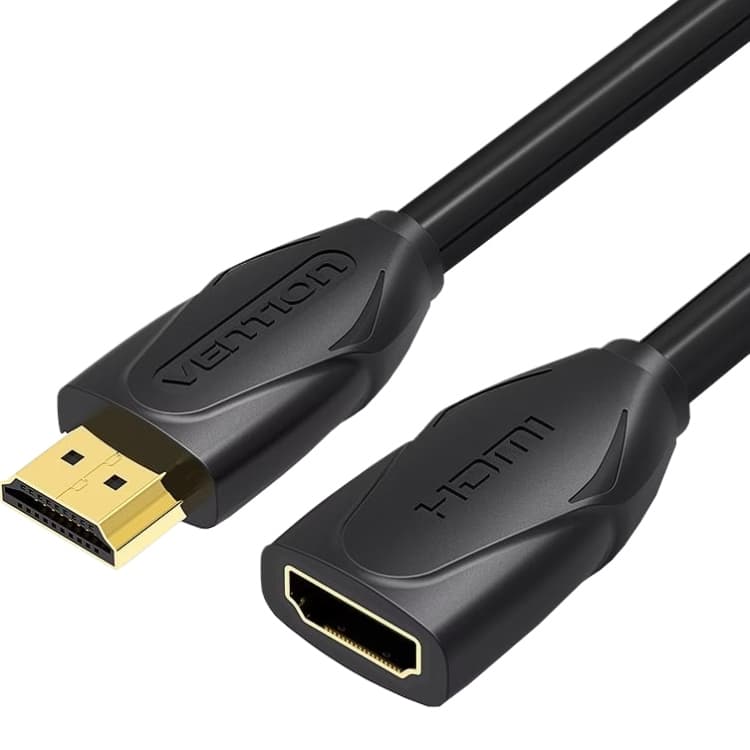 Кабель подовжувач Vention HDMI M до HDMI F 2м V2.0 4K 60Hz PVC Black (VAA-B06-B200)