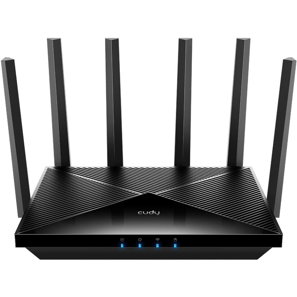 Маршрутизатор роутер Cudy WR6500 BE6500 Gigabit Wi-Fi 7 Router 2.4 ГГц/5 ГГц Black (WR6500)