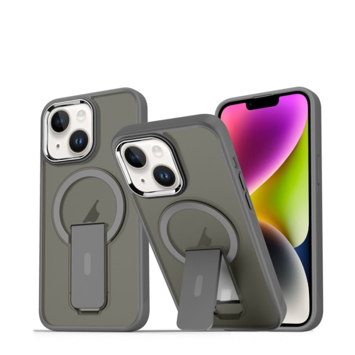 Защитный чехол-накладка Cosmic Magnetic Stand для Apple iPhone 13 Grey (MagStand13Grey)