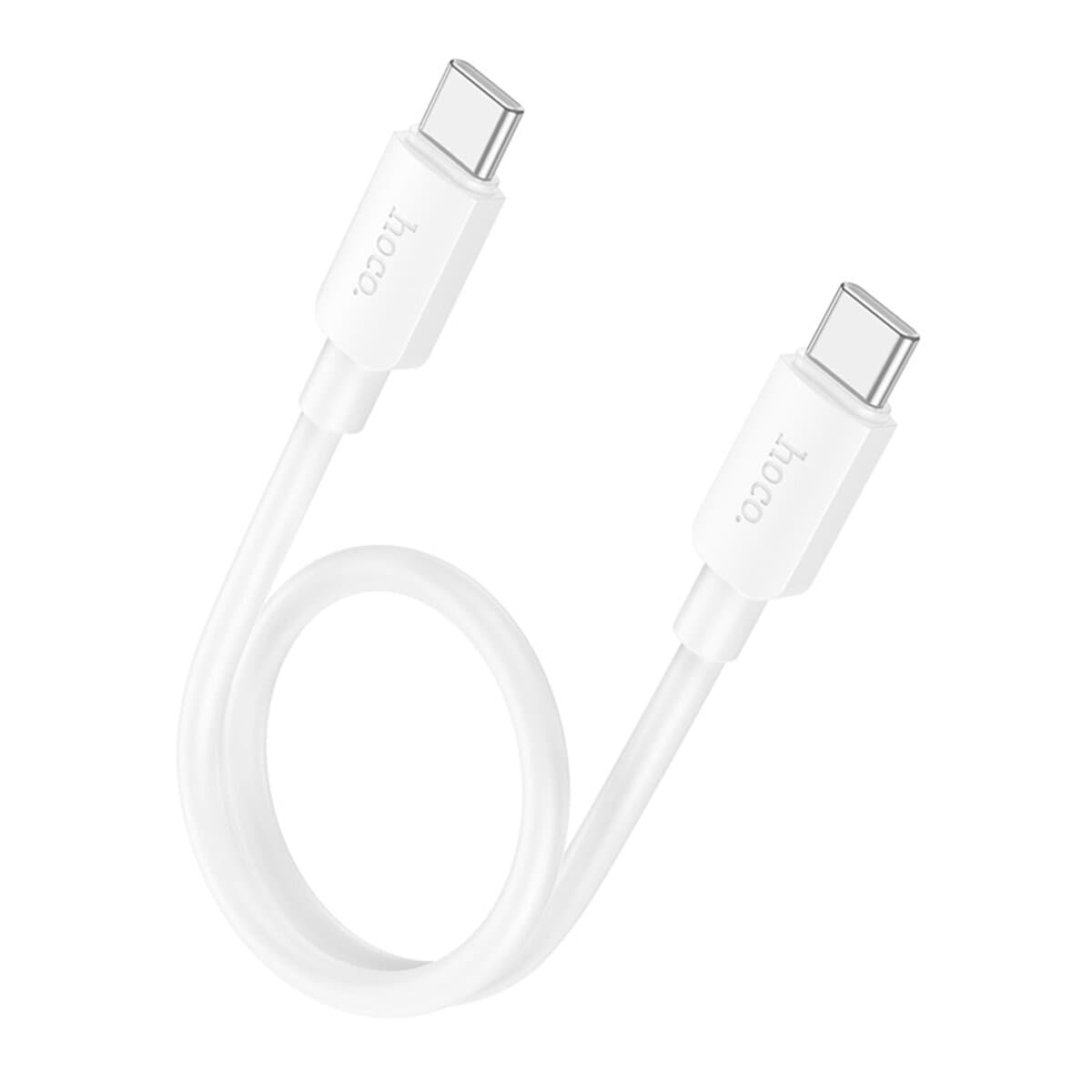 Кабель HOCO X96 Hyper 60W fast charging data cable Type-C to Type-C 0.25m White