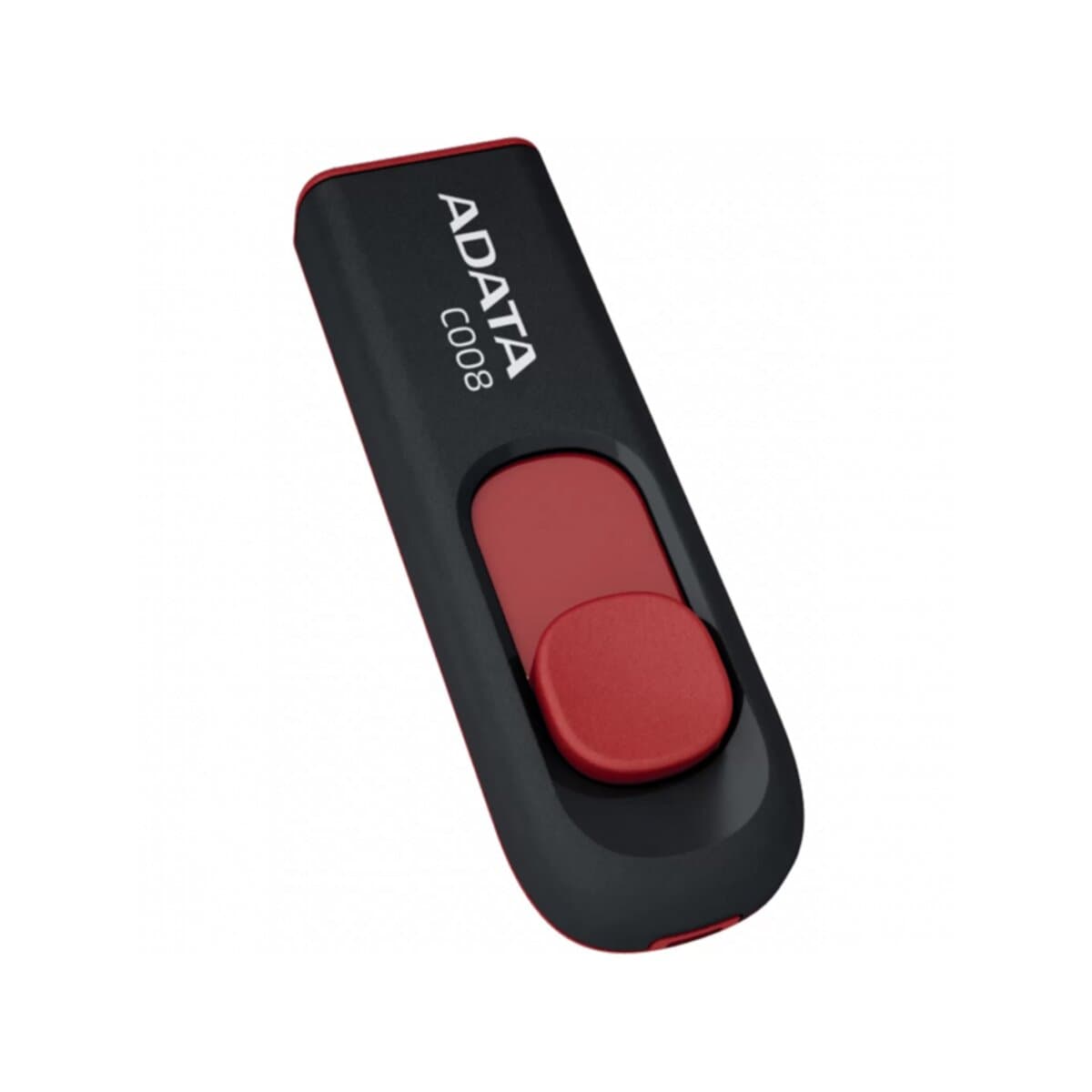 Флеш пам'ять флешка Flash A-DATA C008 16Gb USB 2.0 Black-Red (AC008-16G-RKD)