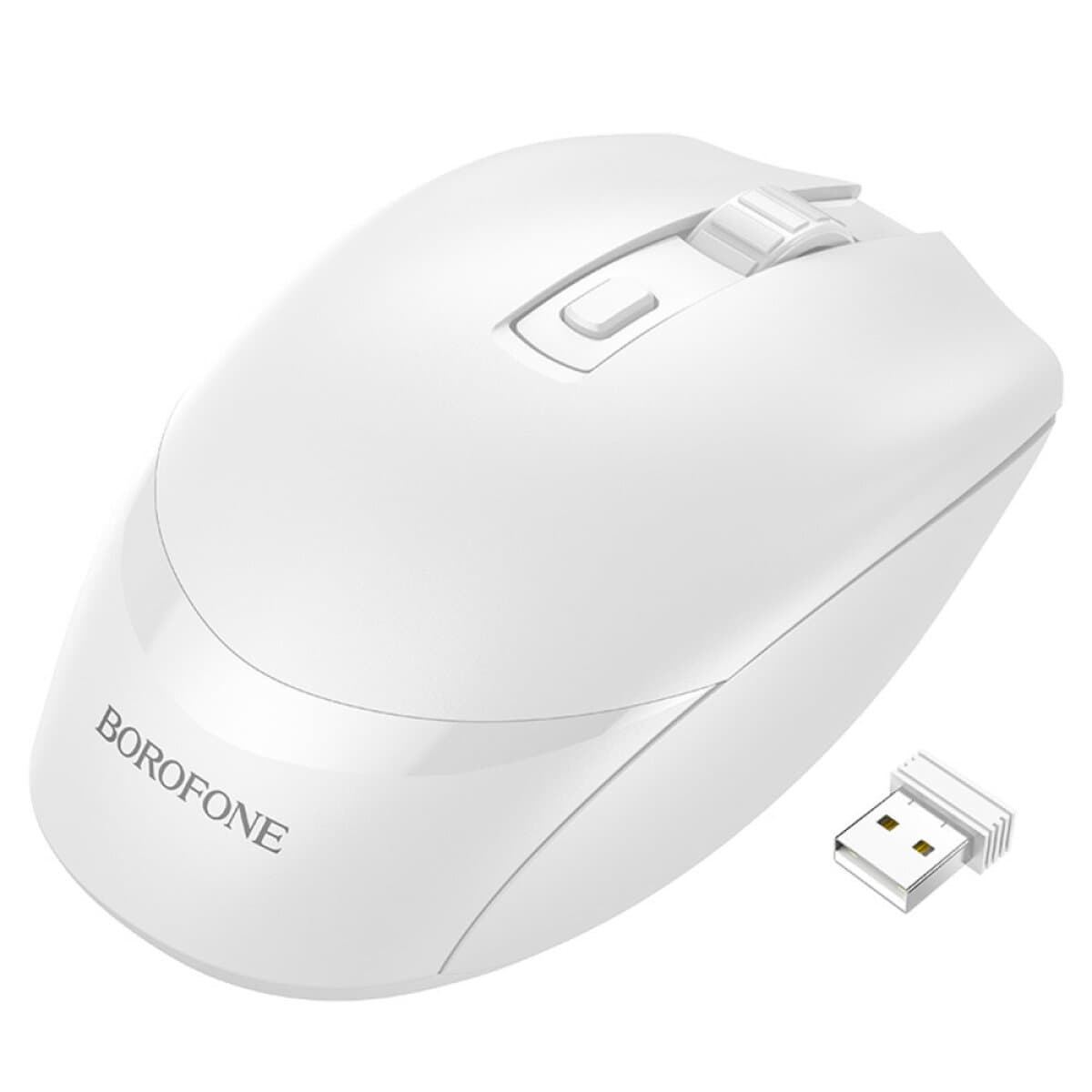 Бездротова мишка BOROFONE BG7 Platinum 2.4G business wireless mouse 1600pdi White (BG7W)