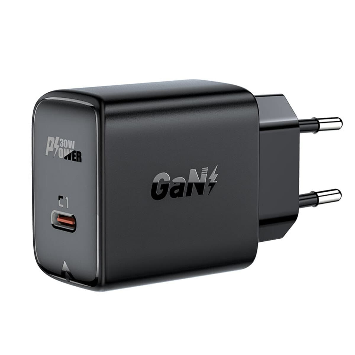Зарядний пристрій ACEFAST A21 30W GaN single USB-C Charger QC3.0 Black (AFA21B)
