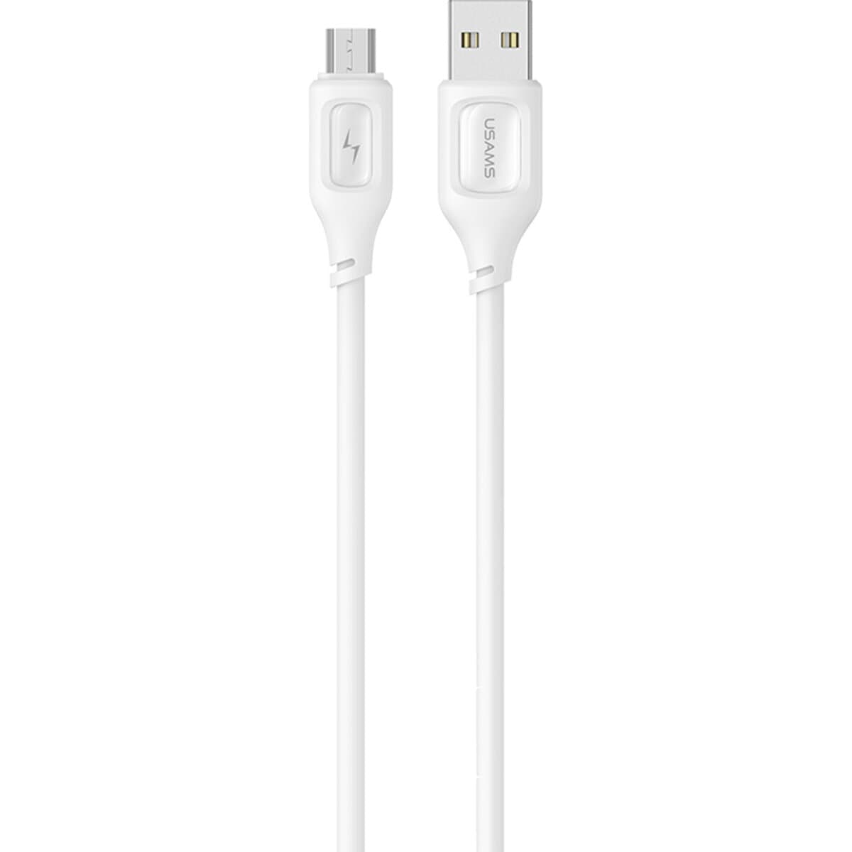 Кабель Usams US-SJ620 USB to Micro-USB Charging Data Cable Moe Series 1m 2A White (SJ620USB02)