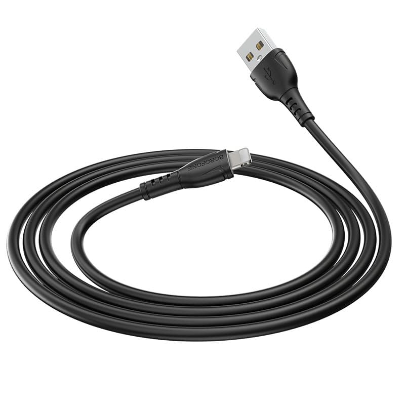Кабель BOROFONE BX51 USB to Lightning 2.4A 1m PVC connectors Black