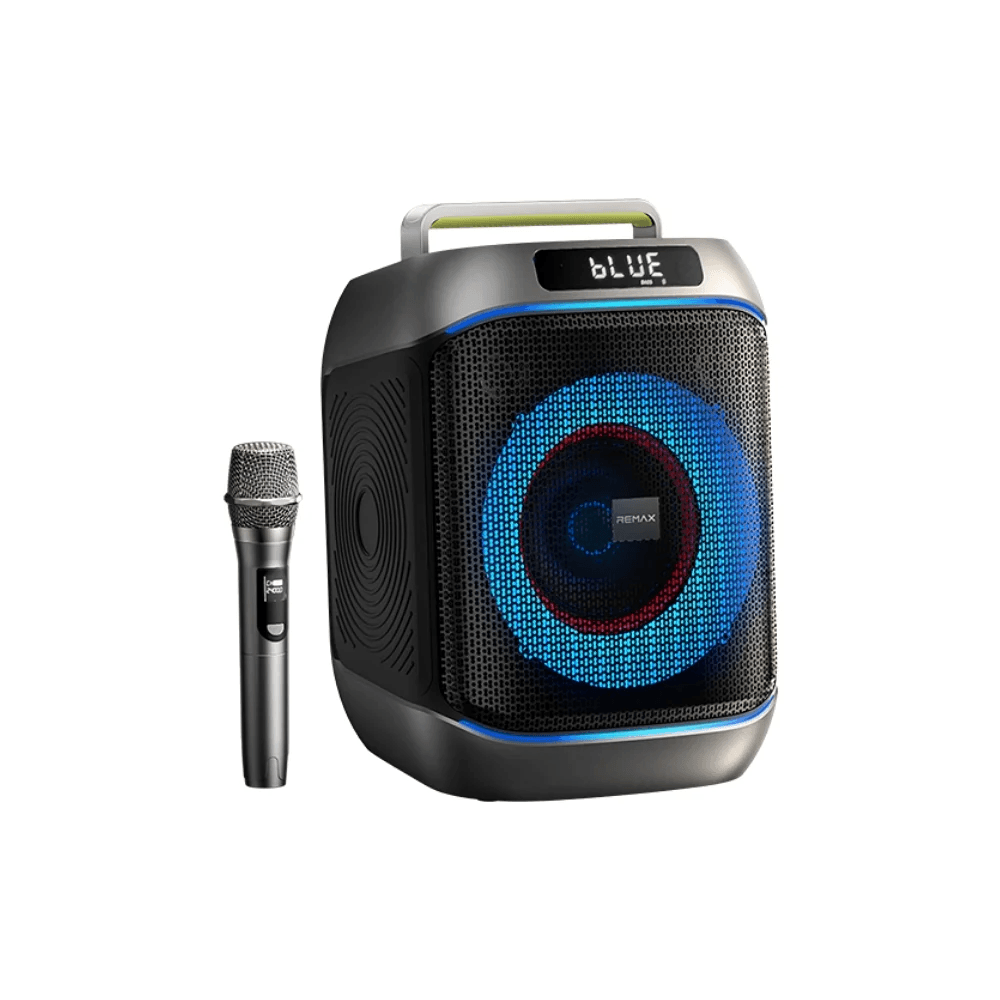 Бездротова портативна колонка REMAX RB-MB12 Party lighting Wireless Portable Speaker 60W BT6.0 6000mAh Black