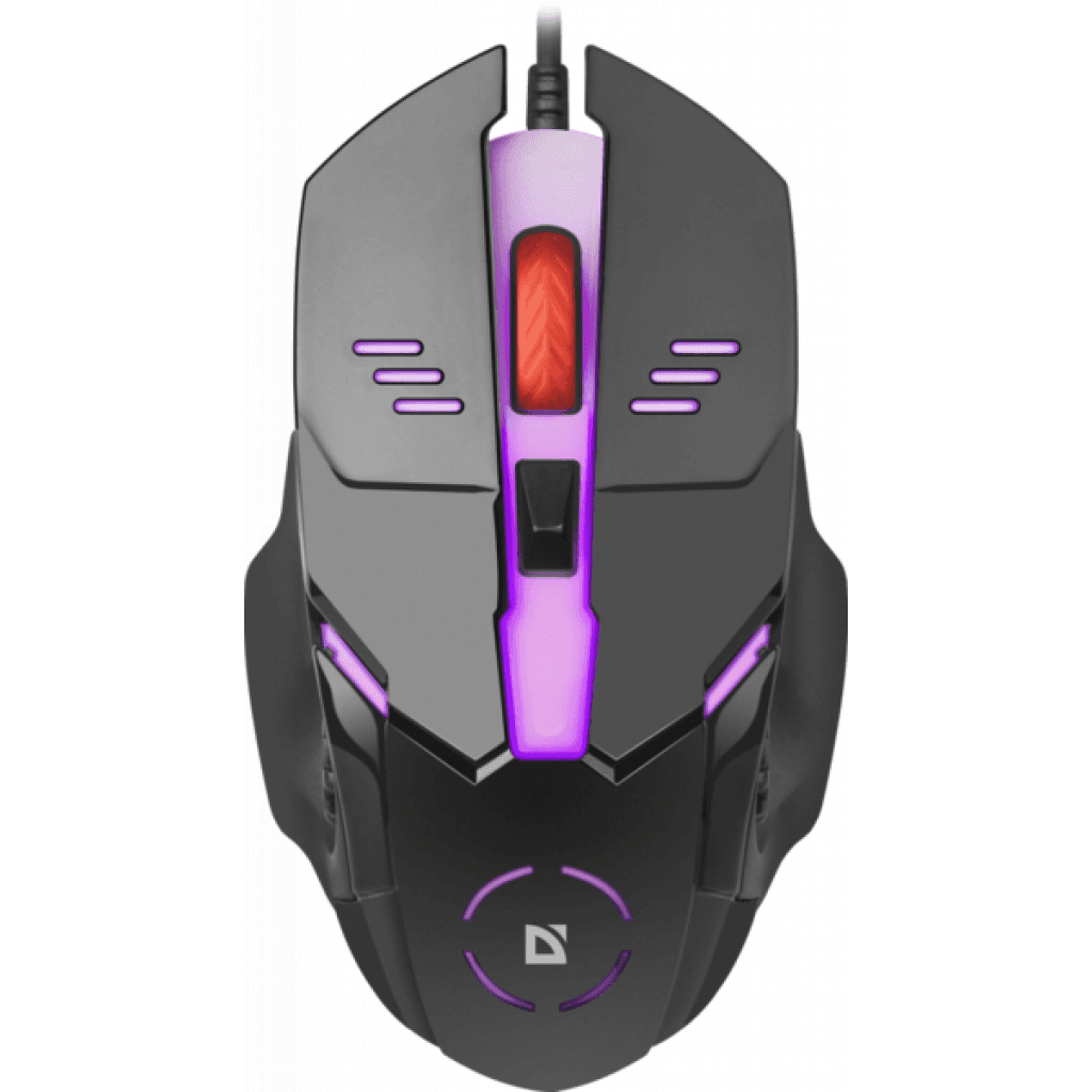 Игровая проводная мышка Defender Ultra Gloss MB-490 4 кН 1000 dpi RGB Black (52490)