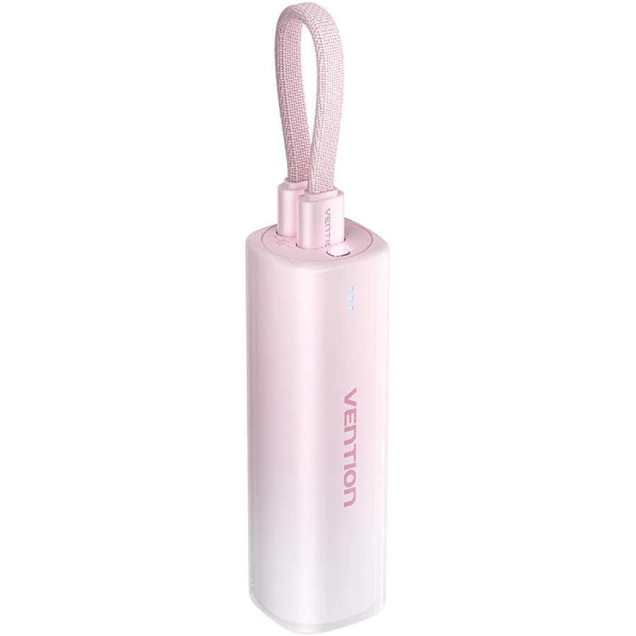 Powerbank павербанк УМБ Vention 5000mAh 20W PD Type-C In/Out Lightning In/Out Gradient Red (FHWR0)