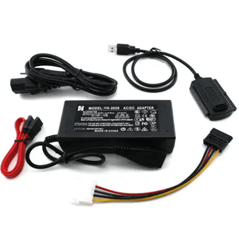 Переходник адаптер USB 2.0 to SATA IDE 2.5/3.5 с блоком питания Black (286973)