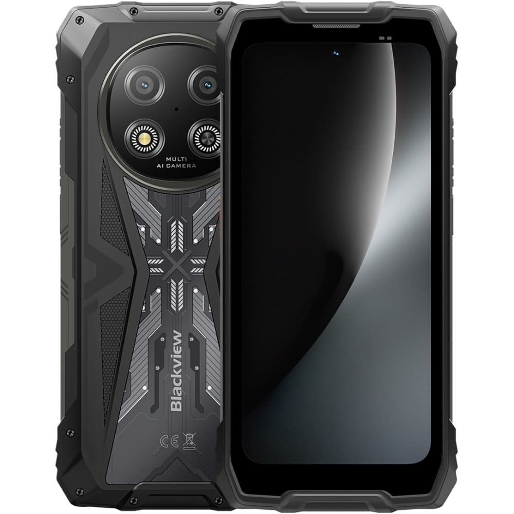 Смартфон Blackview ROCK 2 6.67'' HD+ 12GB/256GB T8100 15000mAh 16+13Мп IP69K Black (ROCK_2_12_265_BK)