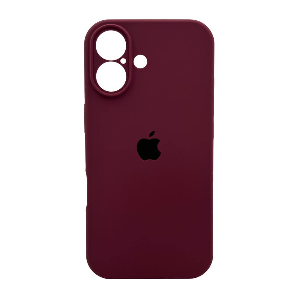 Защитный чехол-накладка Silicone Full Case AA Camera Protect для Apple iPhone 17 Maroon (FullAAi17-35)