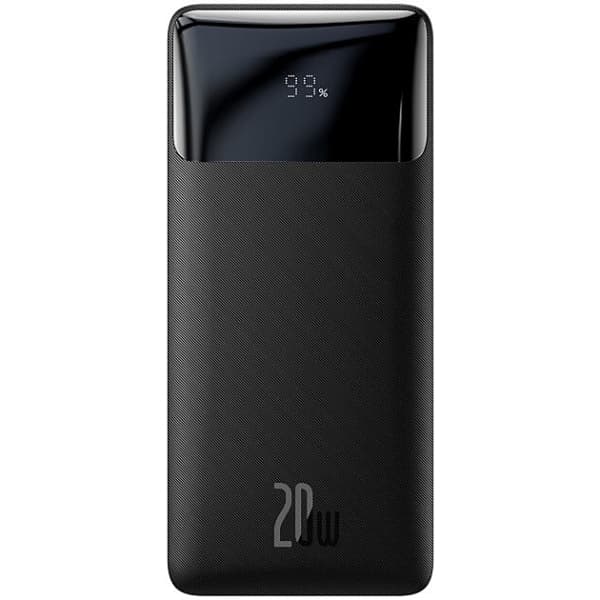 Powerbank павербанк УМБ Baseus Bipow 20000mAh 20W MicroUSB 2xUSB 1xType-C In/Out PD QC3.0 Black (PPBD050501)