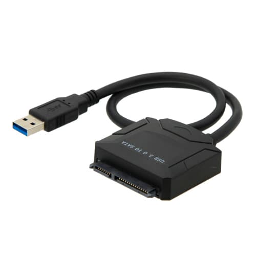Перехідник для жорсткого диска HDD SSD USB 3.0 to SATA 2.5/3.5 до 5Гбіт/с з БЖ Black (535148)