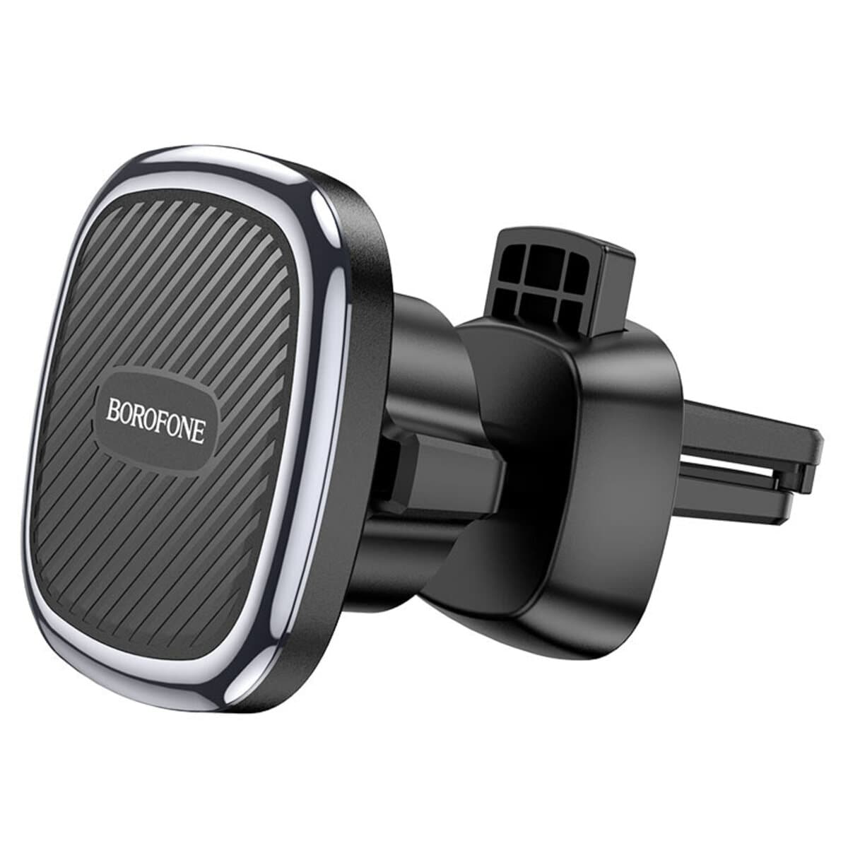 Тримач для телефону автотримач BOROFONE BH67 Air outlet magnetic car holder Black Metal Grey (BH67BMG)
