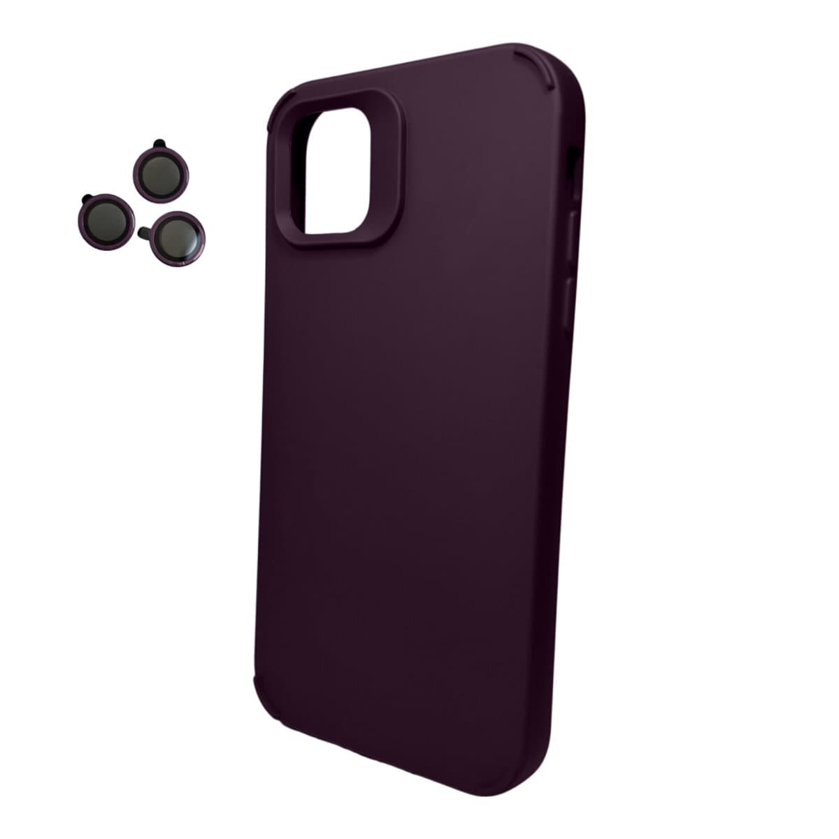 Защитный чехол-накладка Cosmic Silky Cam Protect для Apple iPhone 12/12 Pro Offcial Purple (CoSiiP12OffcialPurple)