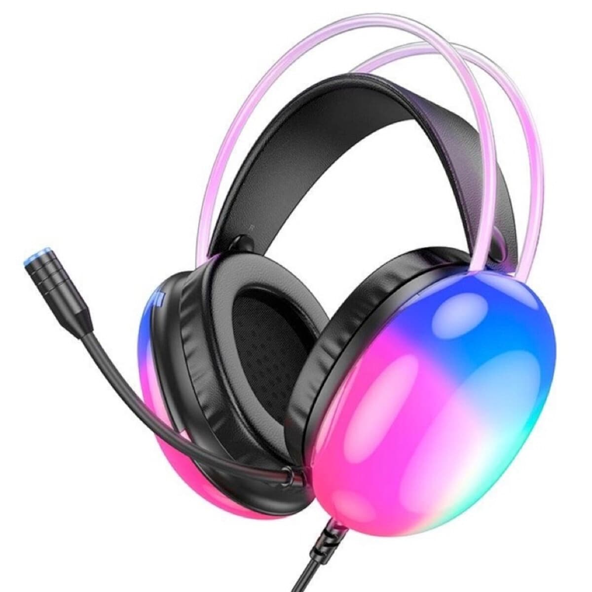 Дротові ігрові навушники з мікрофоном HOCO W109 Rich gaming headphones 3.5мм USB Black