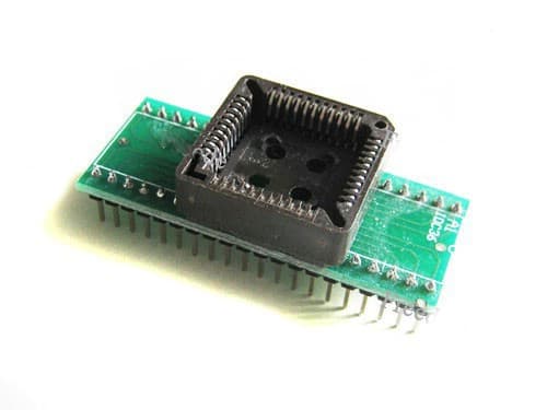 Перехідник панелька для мікросхем програматорів PLCC44 - DIP40 (287106)