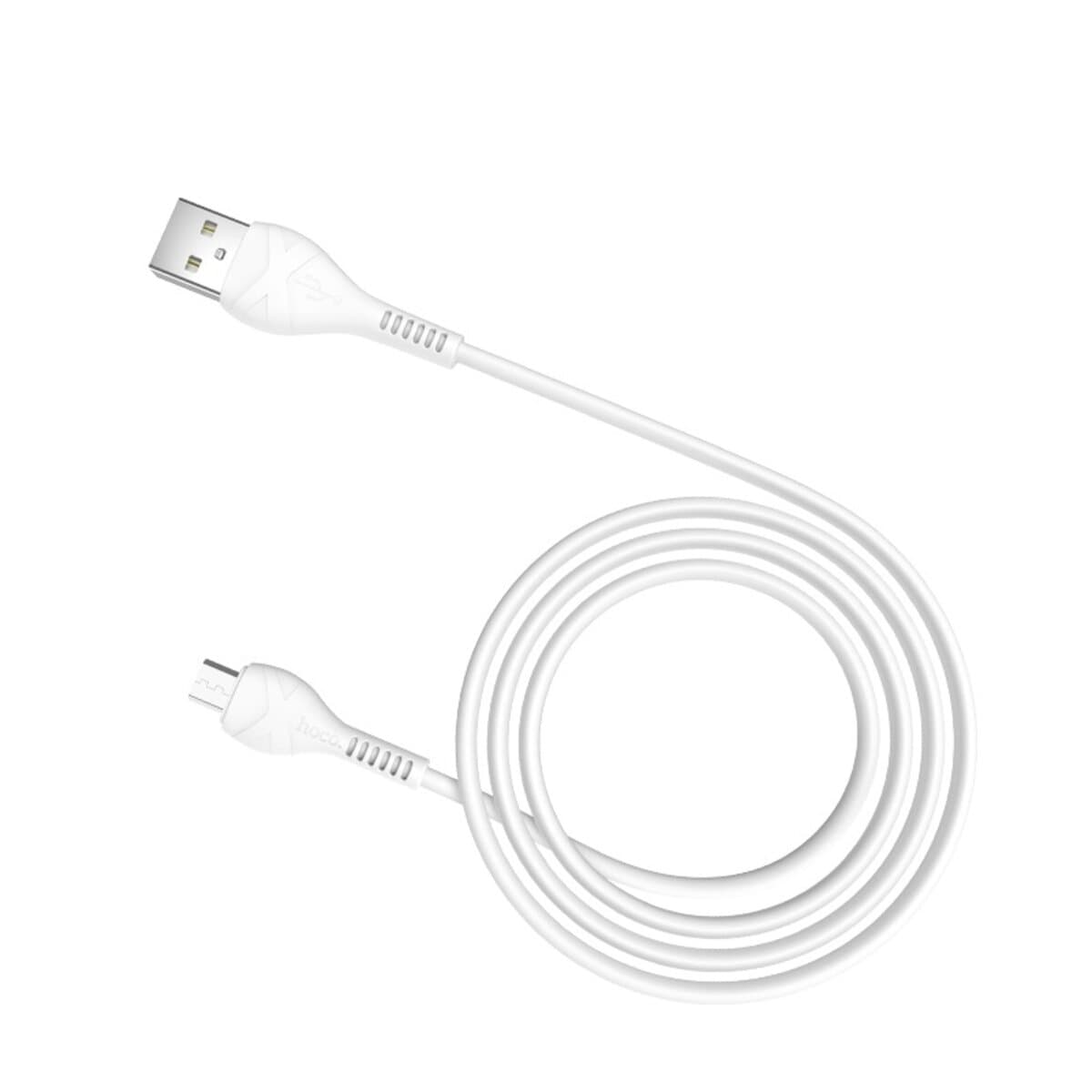 Кабель HOCO X37 USB to Micro-USB 2.4A 1m PVC connectors White