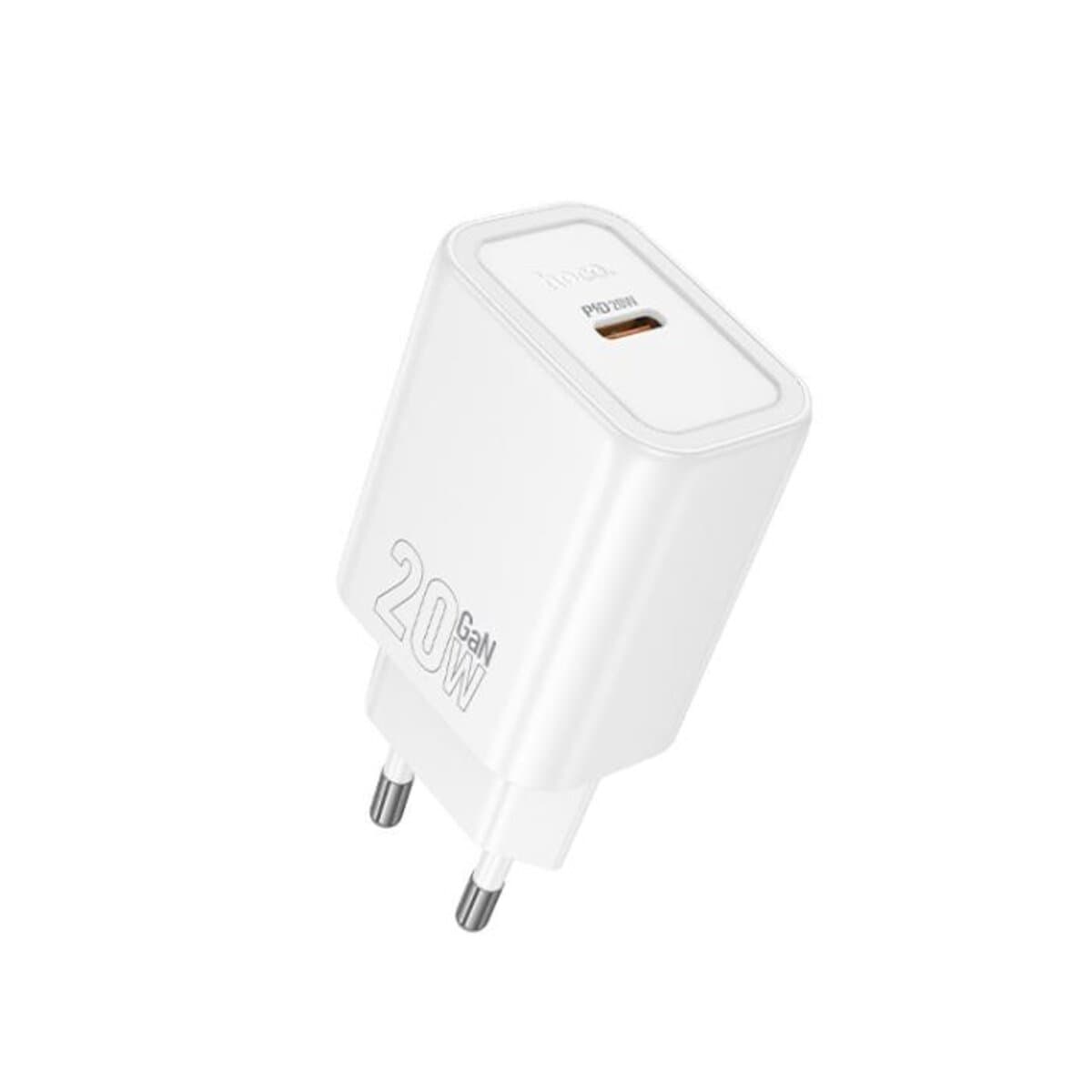 Зарядное устройство HOCO N60 Gentle single port PD20W charger EU 1xType-C White